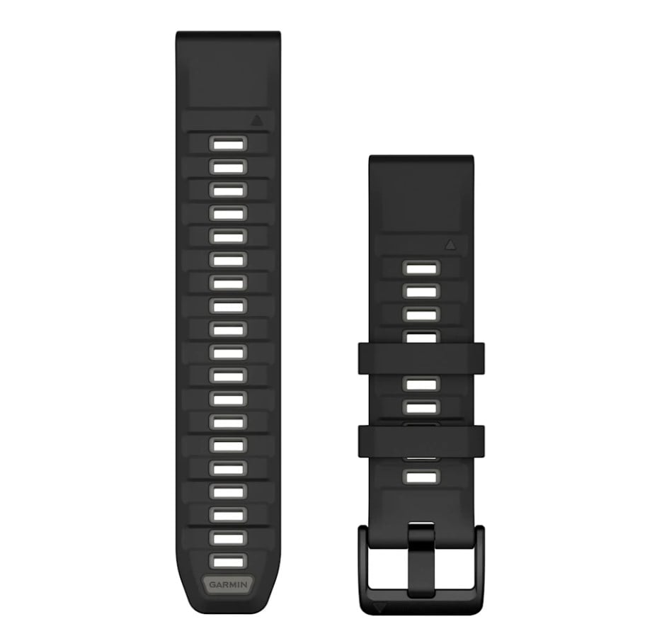 Correa QuickFit 22mm Black/Pebble Gry Silicone