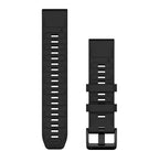 Correa QuickFit 22mm Black Silicone Band