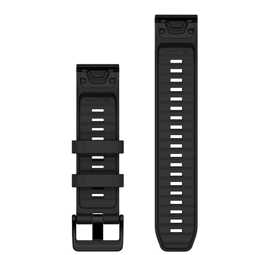Correa QuickFit 22mm Black Silicone Band