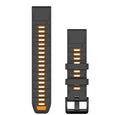 Correa QuickFit 22mm Graphite/Spark Orange Silicone