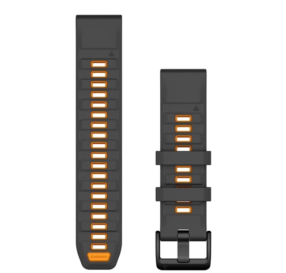 Correa QuickFit 22mm Graphite/Spark Orange Silicone