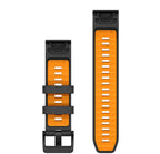 Correa QuickFit 22mm Graphite/Spark Orange Silicone