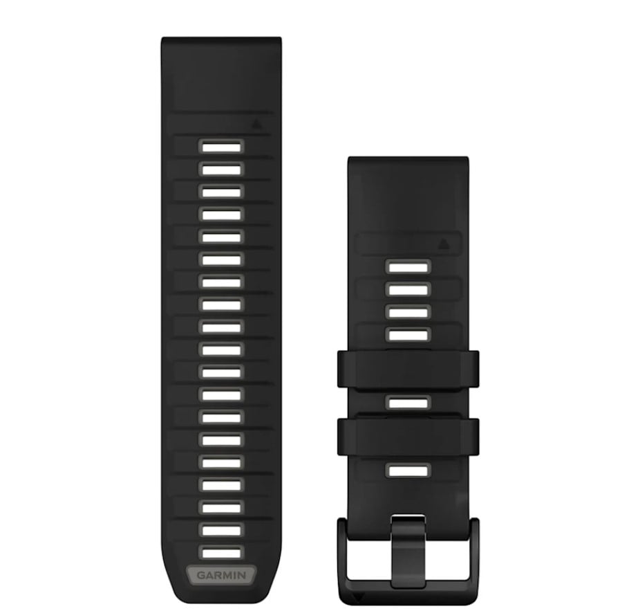 Correa QuickFit 26mm Black/Pebble Gray Silicone