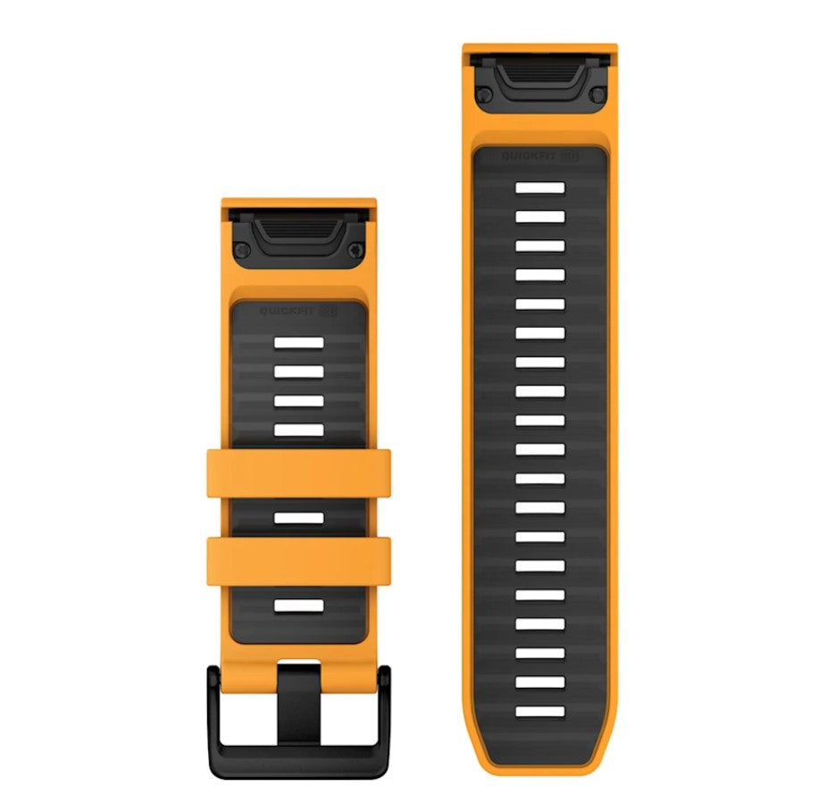Correa QuickFit 26mm Spark Orange/Graphite Silicone