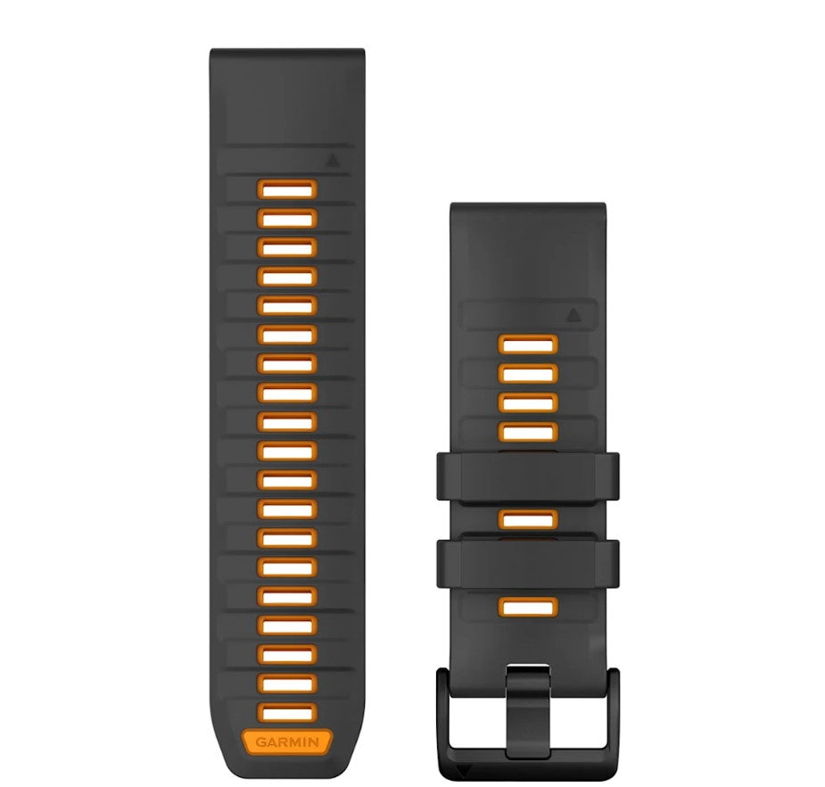 Correa QuickFit 26mm Graphite/Spark Orange Silicone