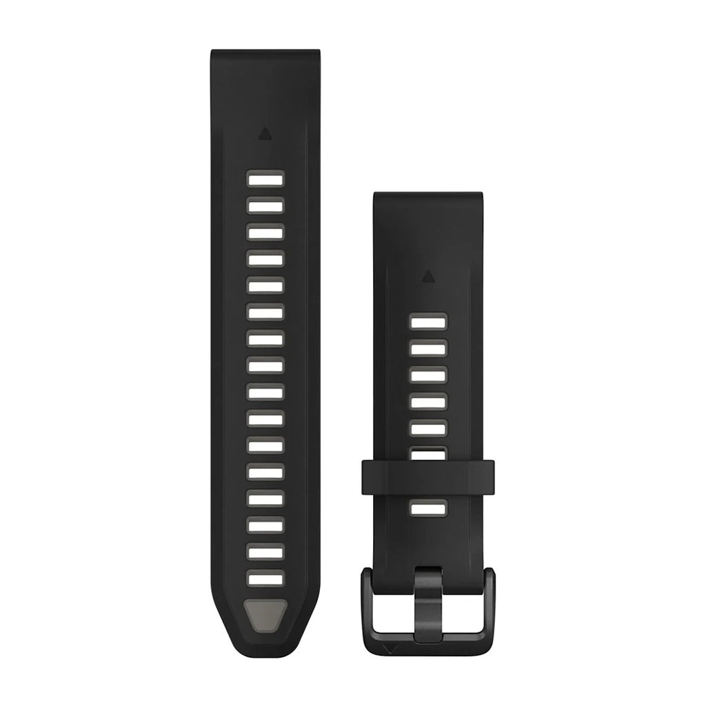 Correa QuickFit 20mm Black/Pebble Gray Silicone