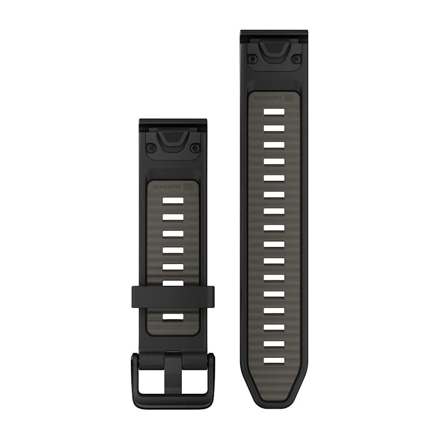 Correa QuickFit 20mm Black/Pebble Gray Silicone