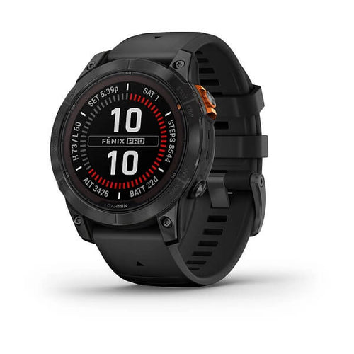 fēnix® 7 Pro – Solar, Slate Gray with Black Band