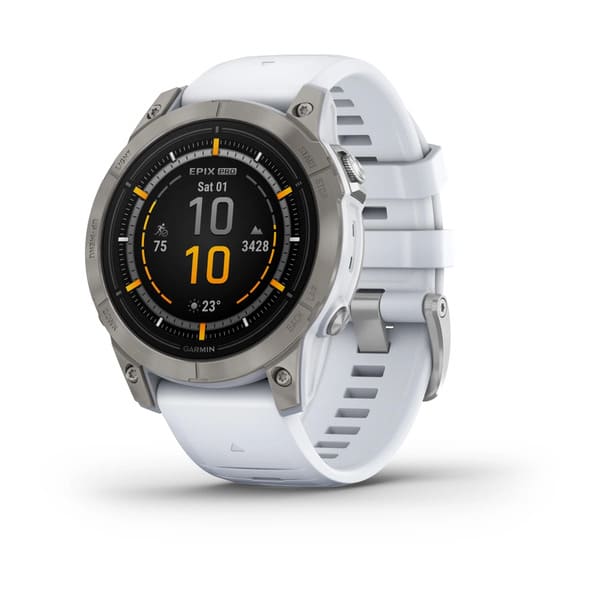 epix™ Pro (Gen 2) – Sapphire|47 mm Titanium with Whitestone Band