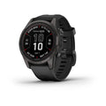 fenix® 7S Pro – Sapphire Solar, Carbon Gray DLC Titanium with Black Band