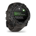 Instinct® 3 AMOLED - 50mm, Black Bezel with Charcoal Band