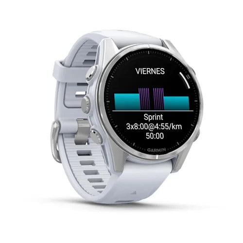 fēnix® 8 – 43mm GLASS AMOLED Whitestone