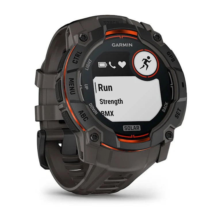 Instinct® 3 SOLAR - 50mm, Black Bezel with Charcoal Band