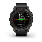 fenix® 7 Pro – Sapphire Solar, Carbon Gray DLC Titanium with Black Band