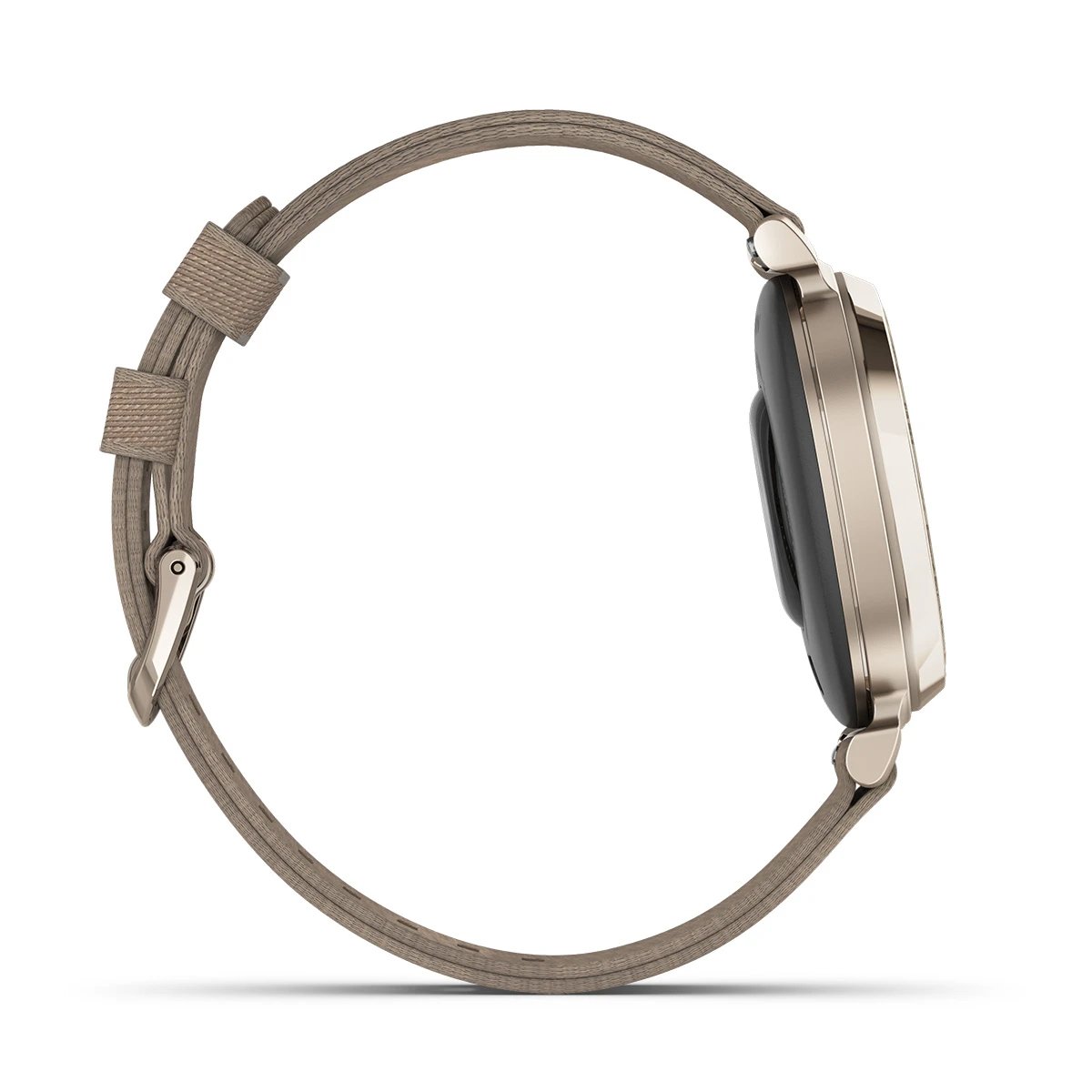 Lily® 2 Classic Oro crema con correa de tela color café