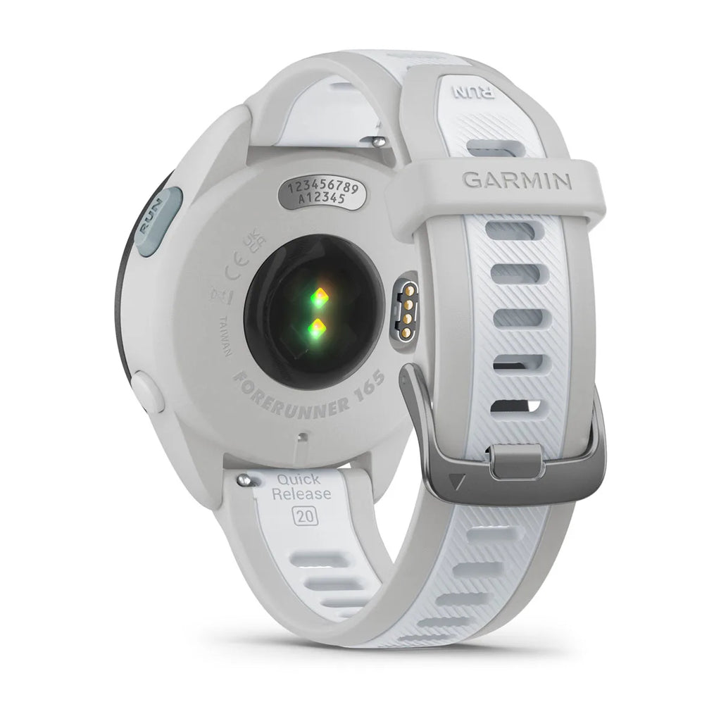 Forerunner® 165 Music Gris niebla/blanco piedra