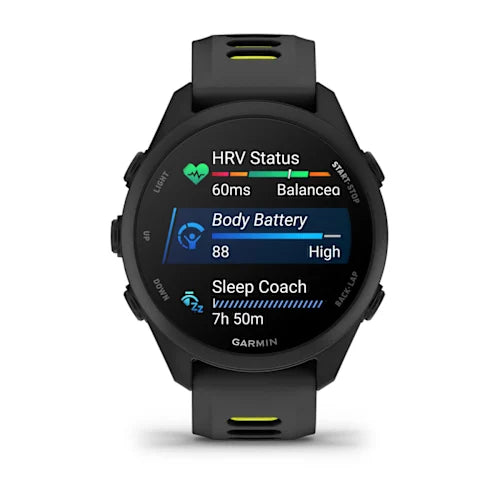 Forerunner 170 Music, Black/Amp Yellow