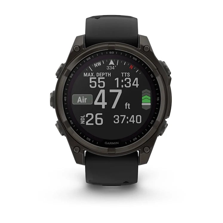 Smartwatch Fenix 8 Sapphire Solar Carbon Gray – Garmin Chile