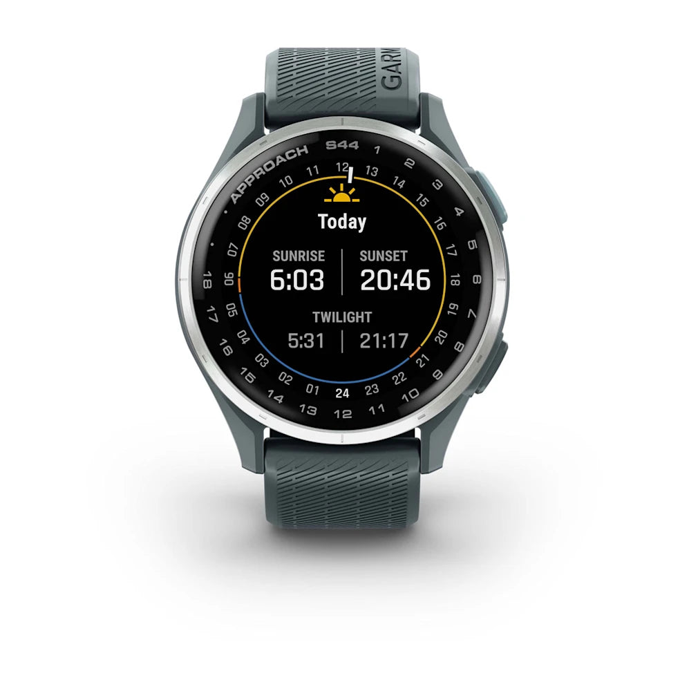 GARMIN Approach S44 Twilight ゴルフGPSウォッチ Approach S44 - 43 mm, Silicone Twilight. – Garmin Chile