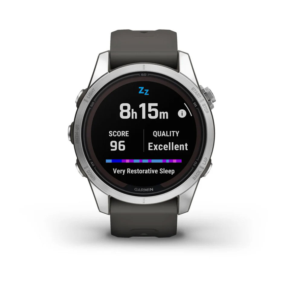 fenix® 7S Pro – Solar, Silver with Graphite Band