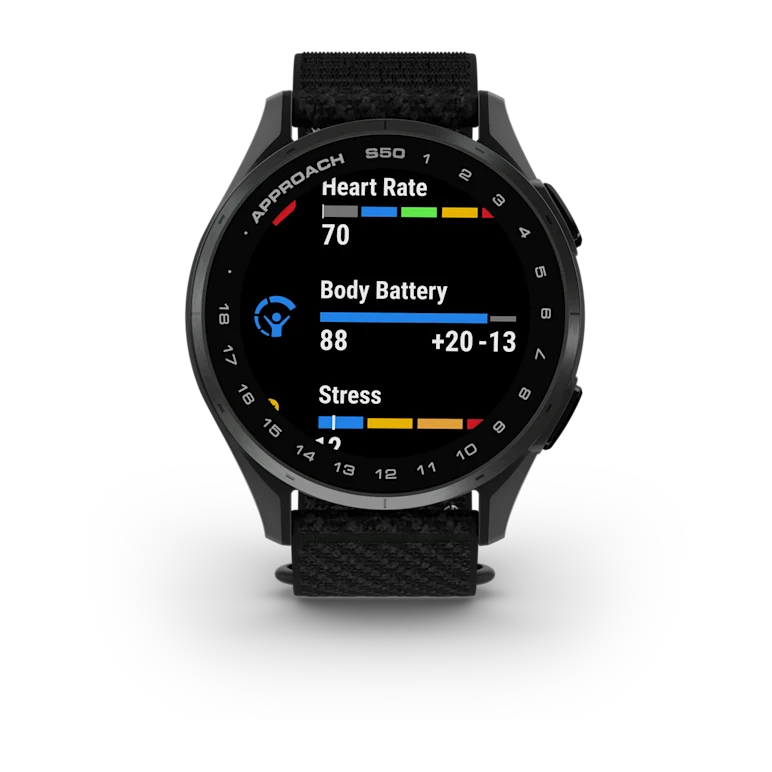 Approach S50 - 43 mm, Nylon Black Slate. – Garmin Chile