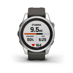 fenix® 7S Pro – Solar, Silver with Graphite Band