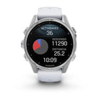 fēnix® 8 – 43mm GLASS AMOLED Whitestone