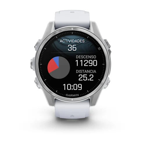 fēnix® 8 – 43mm GLASS AMOLED Whitestone