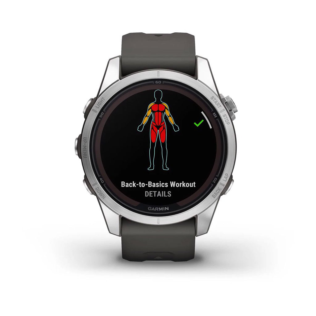 fenix® 7S Pro – Solar, Silver with Graphite Band