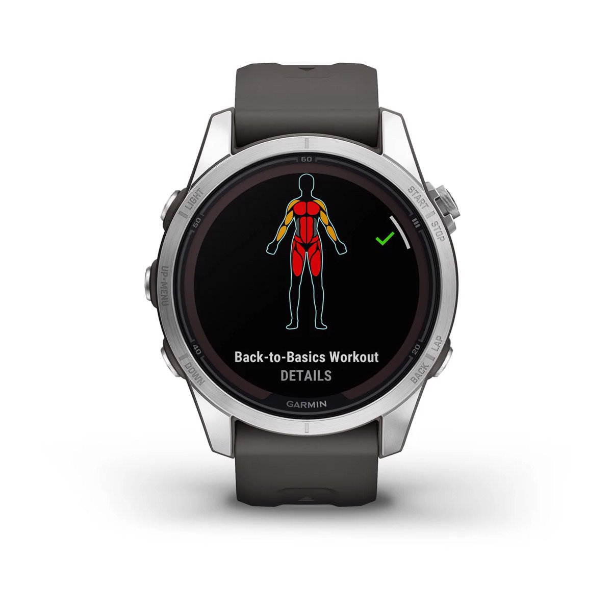 fenix® 7S Pro – Solar, Silver with Graphite Band