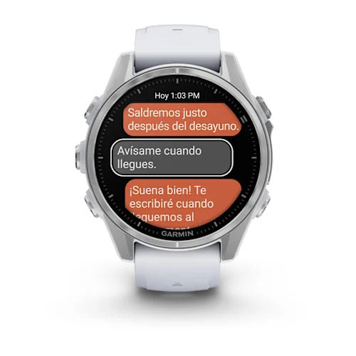 fēnix® 8 – 43mm GLASS AMOLED Whitestone