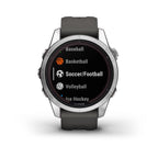 fenix® 7S Pro – Solar, Silver with Graphite Band