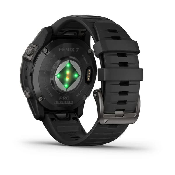 fenix® 7 Pro – Sapphire Solar, Carbon Gray DLC Titanium with Black Band