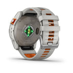 fenix® 7X Pro – Sapphire Solar, Titanium with Fog Gray/Ember Orange Band