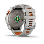 fenix® 7 Pro – Sapphire Solar, Titanium with Fog Gray/Ember Orange Band