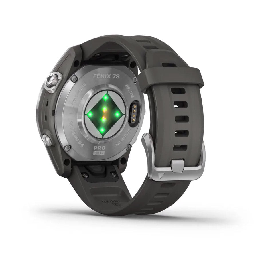 fenix® 7S Pro – Solar, Silver with Graphite Band