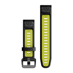 Correa QuickFit 20mm Black/Lime Silicone