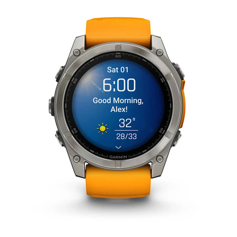 fēnix® 8 – 51mm Sapphire Amoled Spark Orange
