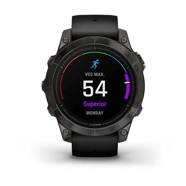 epix™ Pro (Gen 2) – Sapphire|47 mm Carbon Gray DLC Titanium with Black Band