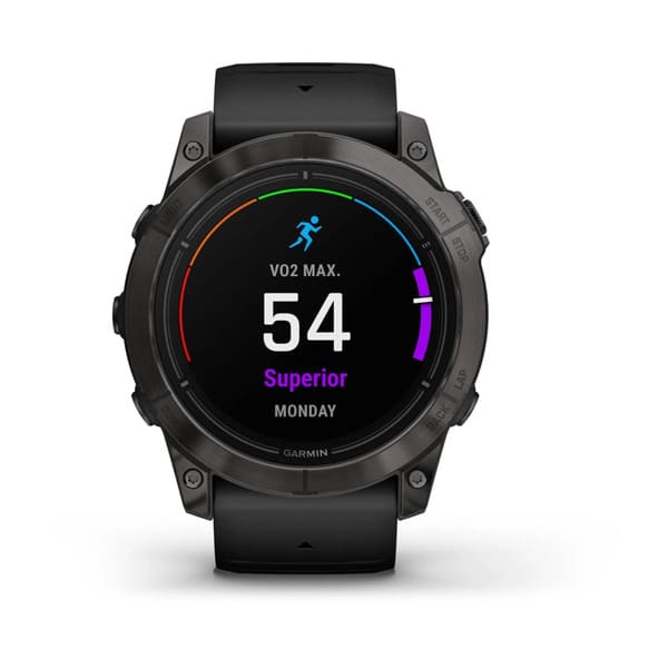 epix™ Pro (Gen 2) – Sapphire|51 mm Carbon Gray DLC Titanium with Black Band