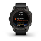 fenix® 7 Pro – Sapphire Solar, Carbon Gray DLC Titanium with Black Band
