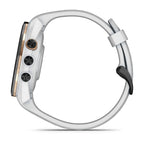 Approach® S70 - 42 mm Bisel de cerámica negro con correa de silicona blanca