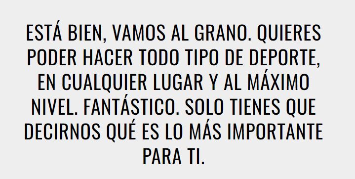 Deportista versátil